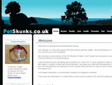 Tablet Screenshot of petskunks.co.uk